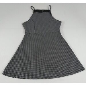 Forever 21 Dress Ladies Large Black/White Spaghetti Strap Fitted  (306)